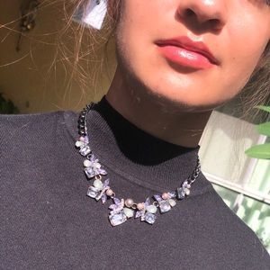 Adjustable Faux Crystal Necklace Fashion Jewelry